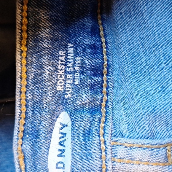 Old navy Rockstar super skinny mid- rise jeans size 10 - Picture 7 of 7
